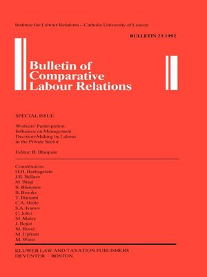 cover image of Bulletin of Comparative Labour Relations